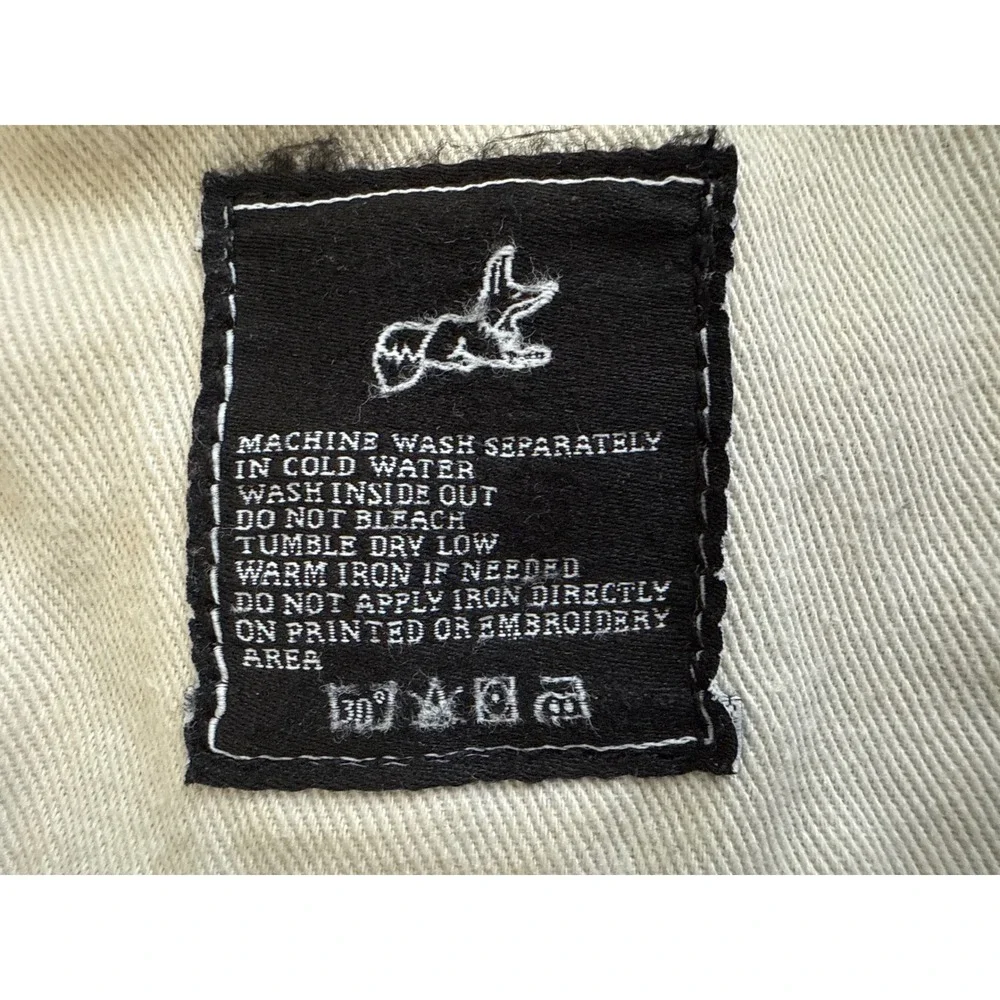 Akoo Jeans 32x31 Distressed Bleach Wash Paint Splatter Denim Hip‎ Hop Streetwear - Picture 11 of 12